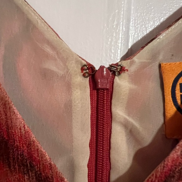 TORY BURCH • FLORAL PLEATED A-LINE DRESS - Picture 2 of 7